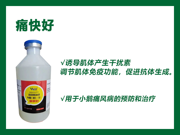 痛快好--用于小鵝痛風(fēng)病的預(yù)防和治療